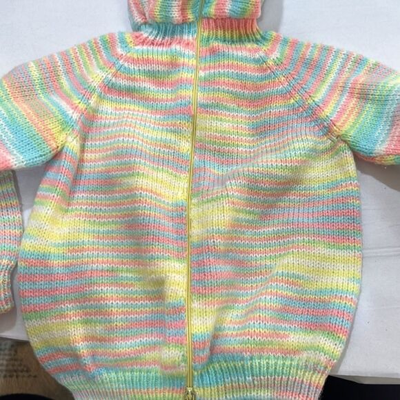 Betty’s Original handmade back zipper sweater with hood. 2T to 3T - Picture 7 of 12